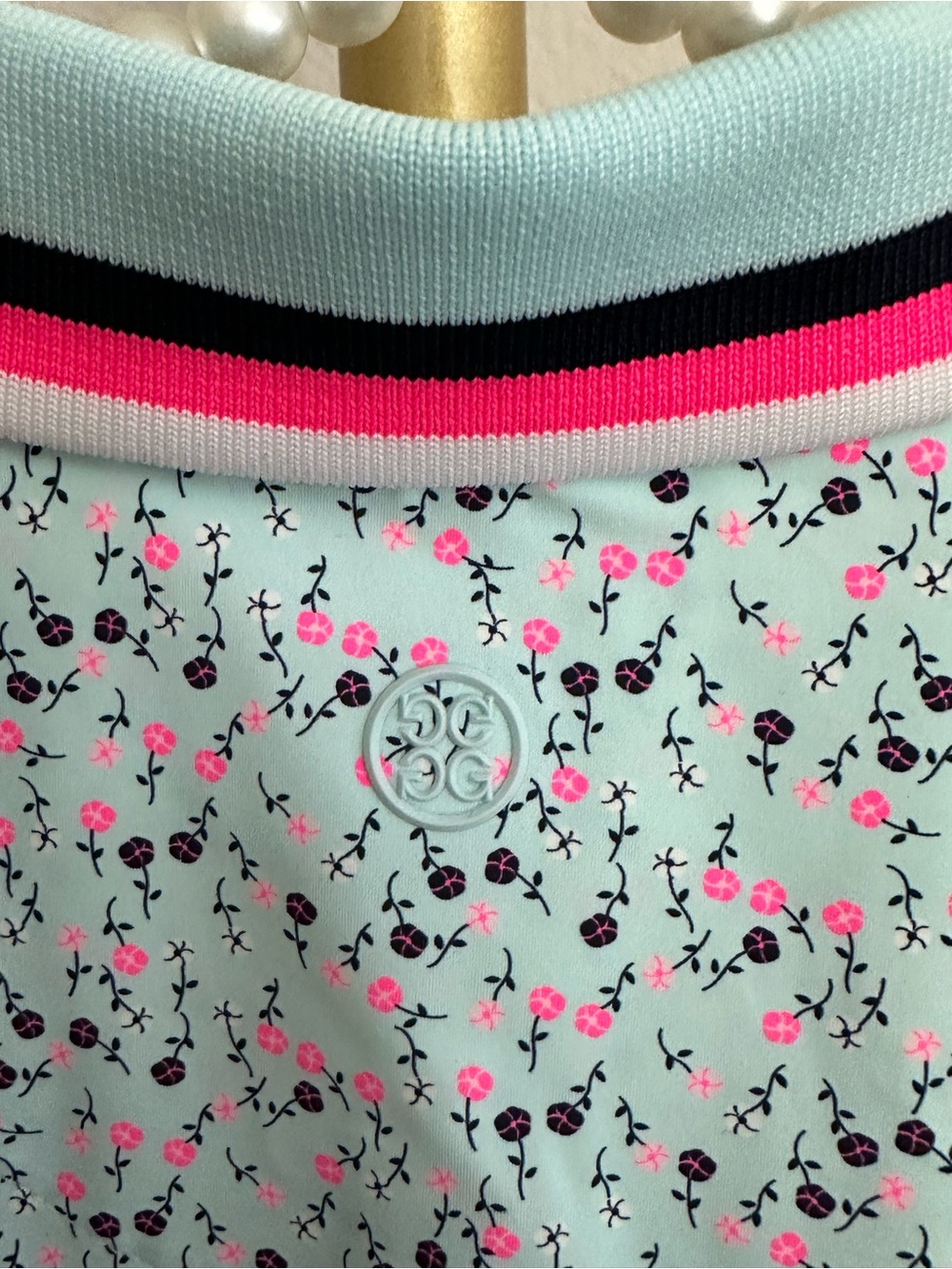 G/FORE Women's Aye Poppy Silky Tech Nylon Sleeveless Polo - Picture 4 of 6